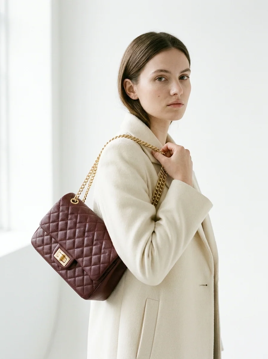 Quilted shoulder bag