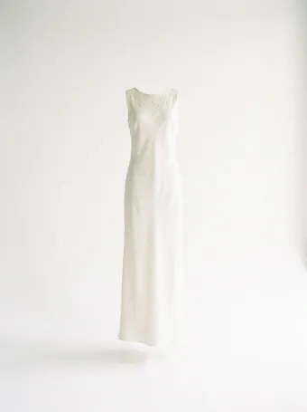 Silk column gown